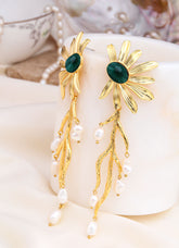 Agate  & Pearl Earring